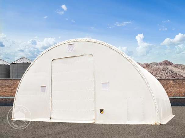 Robuste Rundbogenhalle mit 21 m Länge