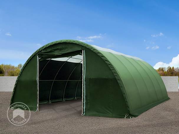 Robuste Rundbogenhalle mit 20 m Länge