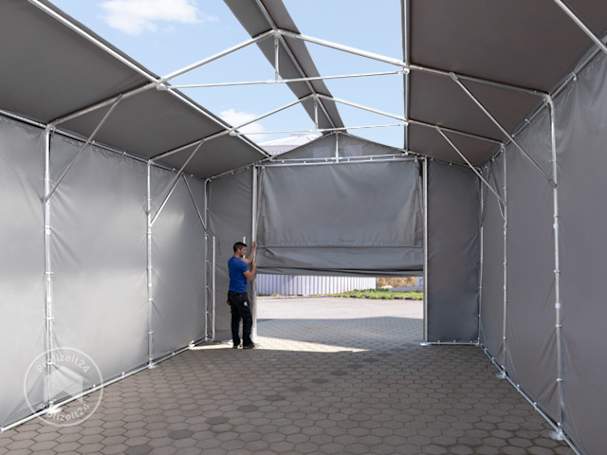 Eine große Zelthalle mit Oberlichtern kaufen