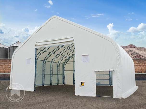 Eine große Everest-Zelthalle mit Fachwerk kaufen