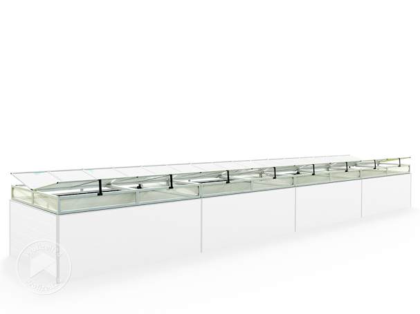 Ein passgenauer Frühbeetaufsatz für ein großes Hochbeet