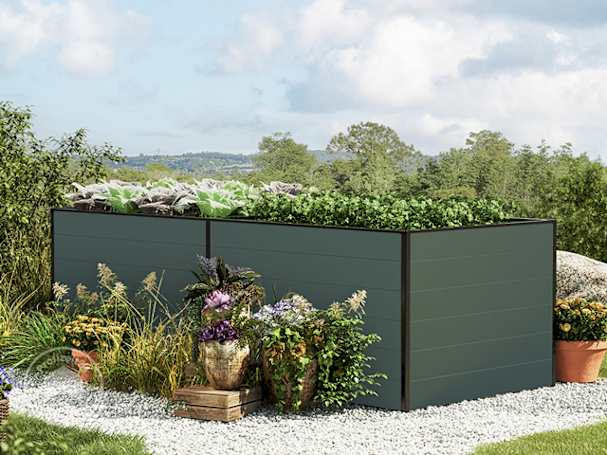 Ein stabiles Kräuterhochbeet in Anthrazit kaufen