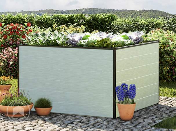 Hochwertiges Hochbeet im quadratischen Design