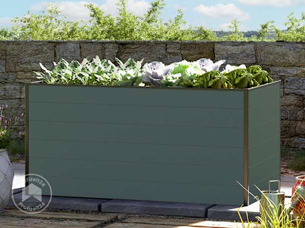 Ein schmales Hochbeet in Anthrazit kaufen