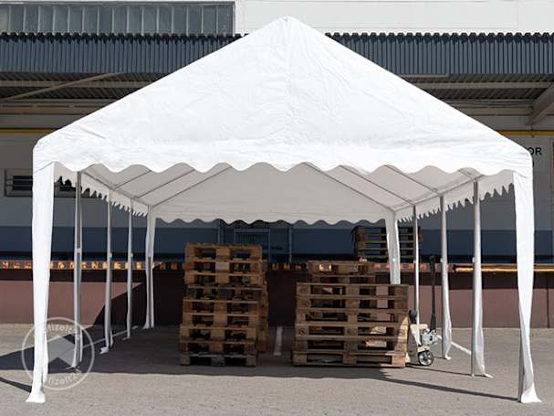 Wasserdichtes Lagerzelt 4x6 m als praktische Lagerlösung für Paletten