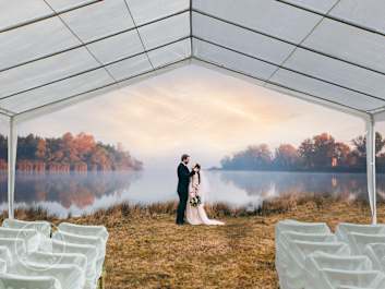 Eine Hochzeit feiern