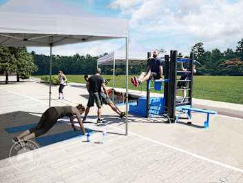 Sport mithilfe von Zelten betreiben