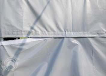 Ein Zelt mit Klettverschluss