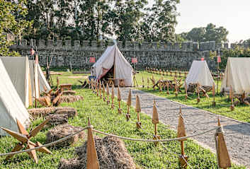 Ein Zelt der damaligen Zeit
