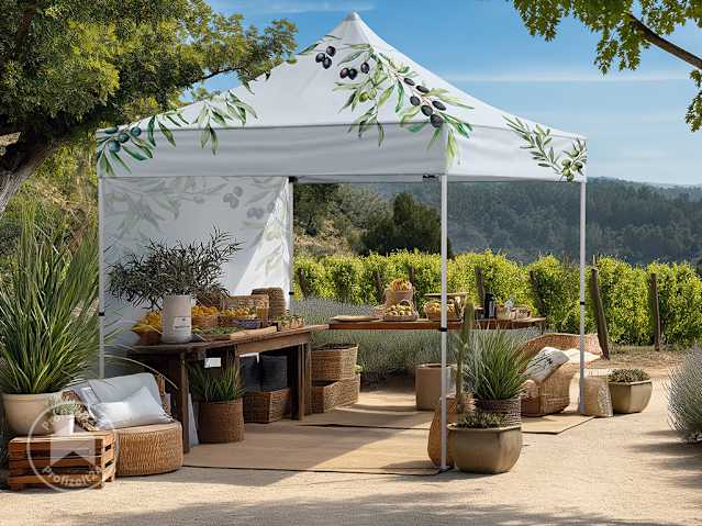 Faltpavillon individuell bedruckt