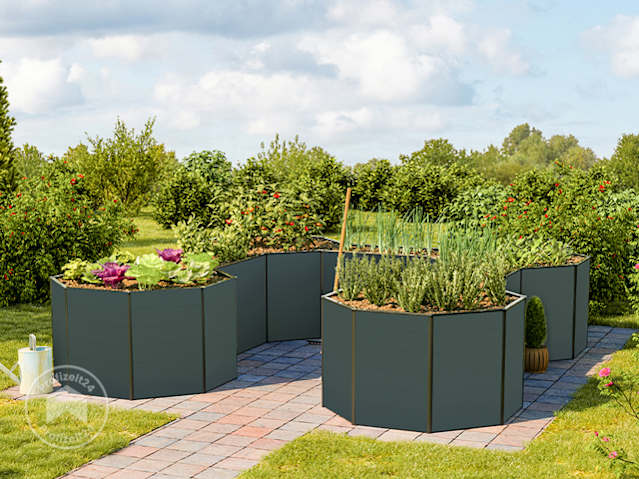 Ein modernes Hochbeet in Anthrazit kaufen