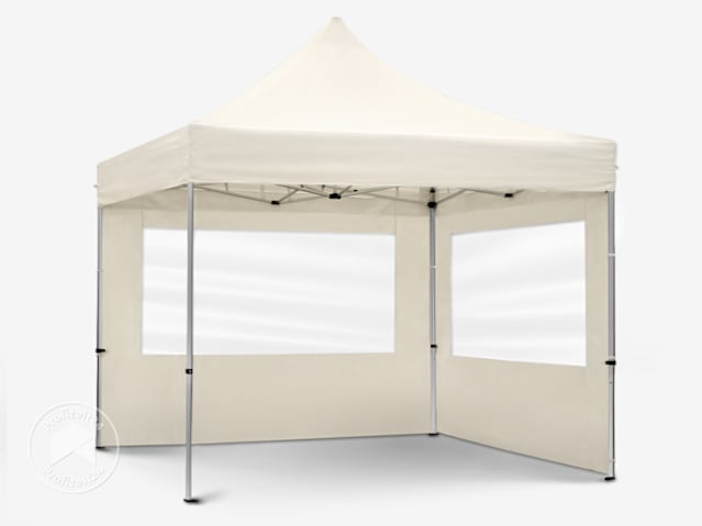 Ein wasserdichter Faltpavillon mit Seitenteilen