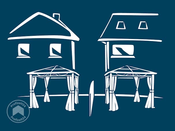 Gesetzlich verpflichtend ist das Informieren der Nachbarn über das Gartenpavillon-Vorhaben nicht