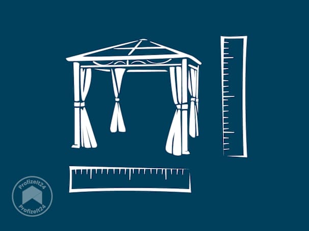 Die Größe des Gartenpavillons entscheidet über die Notwendigkeit einer Aufstellgenehmigung