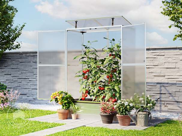Das kleine Gewächshaus EMMA für die Anzucht von Tomaten nutzen