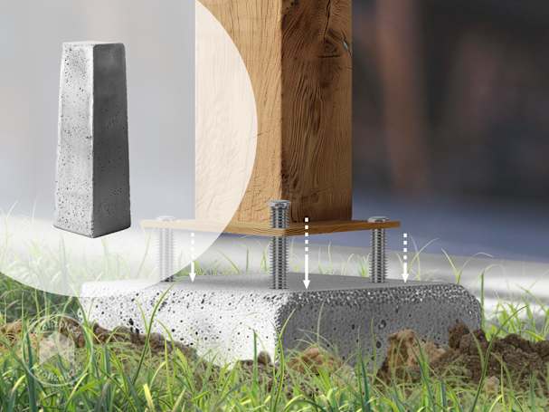 Punktfundament-Carportals bewährtes Modell