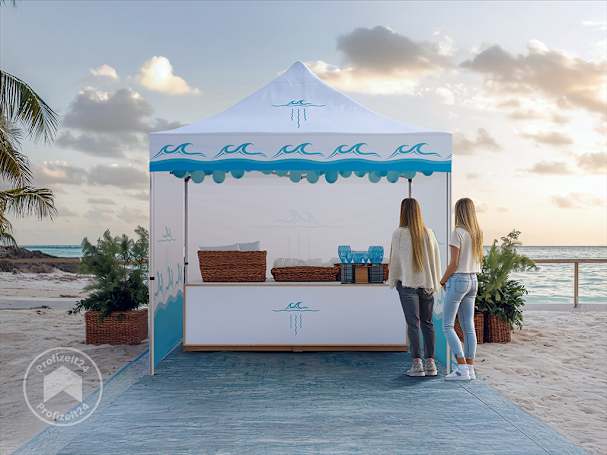 Bedruckung Ihres Faltpavillons 3x6