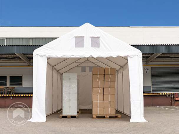 Robuste Lagerzelte 4x8 m als ganzjährige Mehrzweck-Lösungen