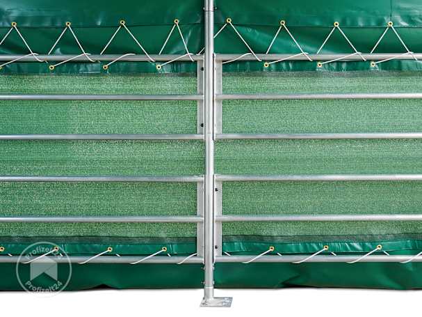 Hochwertige Materialien für Ihr Weidezelt Windschutznetz