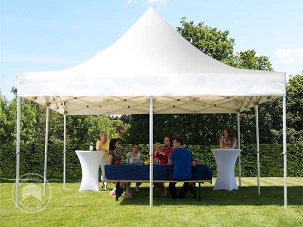 Faltpavillon 5x5 m kaufen: wasserdicht & stabil