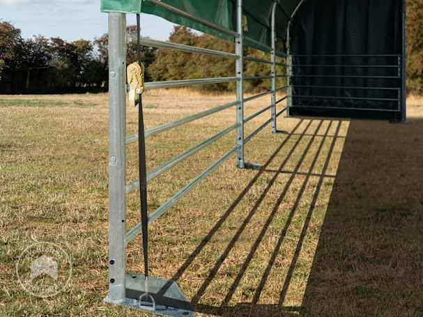 Ein mobiler Rinderstall ohne Fundament aufstellen