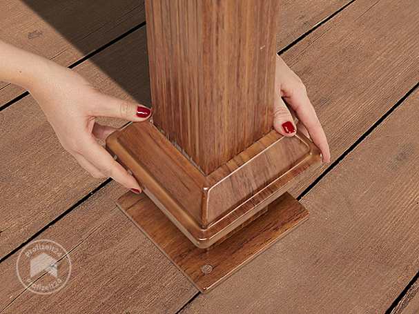 Ein Gartenpavillon 3x3 m in täuschend echter Holzoptik