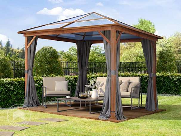 Einen stabilen Gartenpavillon 3x3 m ohne Baugenehmigung aufstellen