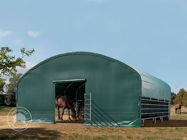 Das mobile Weidezelt ist einfach aufzubauen