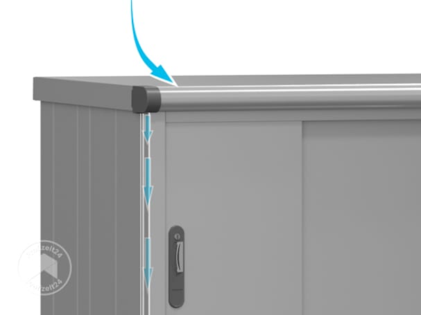 Einen wetterfesten Gartenschrank mit Regenwasser-Ablaufsystem kaufen