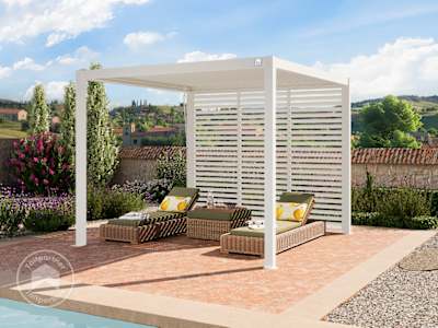 Lamellvägg för Premium-Pergola