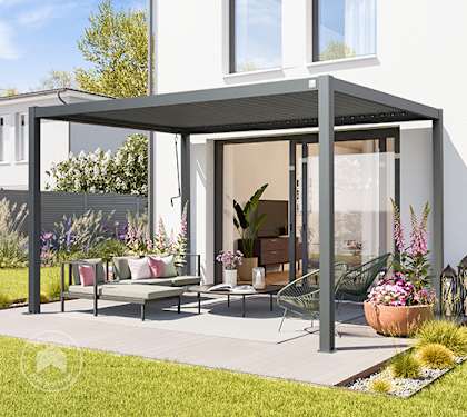pergola med lamelltak
