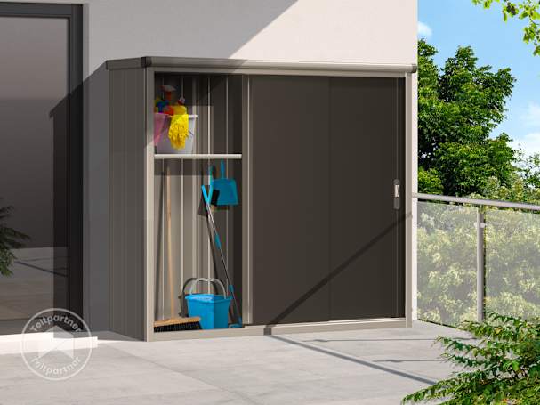 Køb et haveskab i antracit