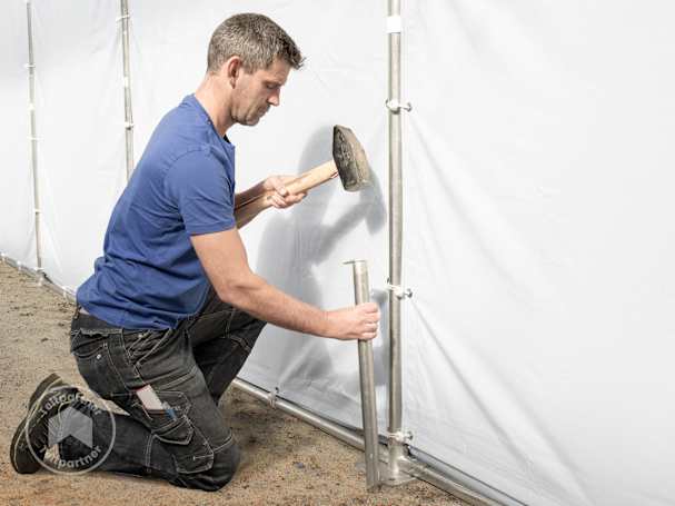 samling af opbevaringstelt