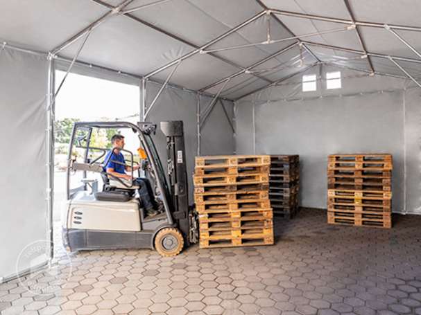 Lagertelt gaffeltruck paller