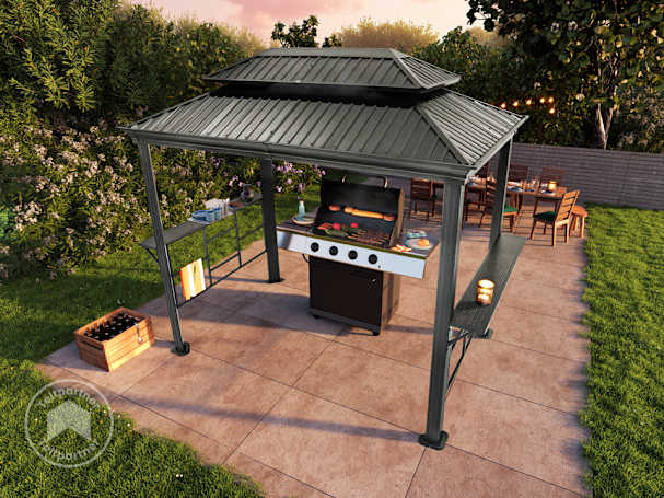 Den ideelle placering til din lille grillpavillon