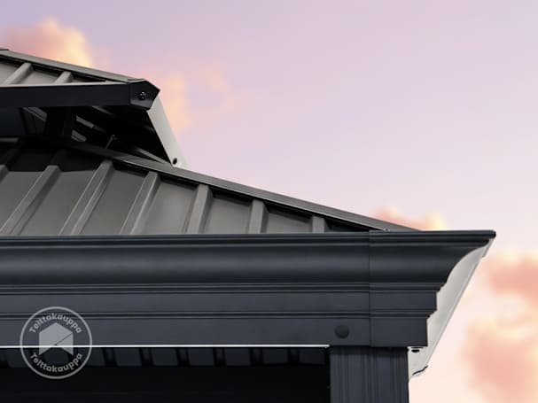 Grillpavillon mit Doppel-Stahldach