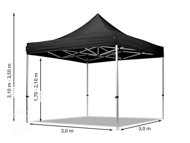 Pop-up teltojen koot