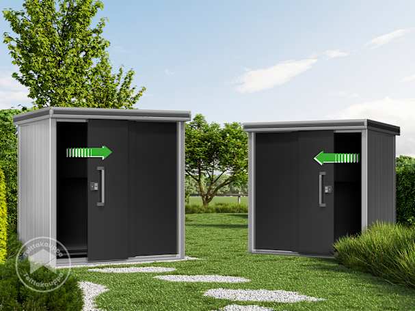 Kätevät liukuovet helpottavat varastorakennukseen pääsyä