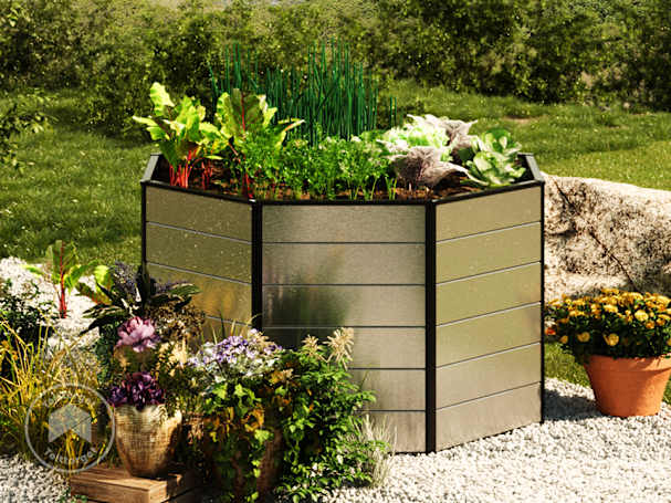 Plantekasser i sekskantet form