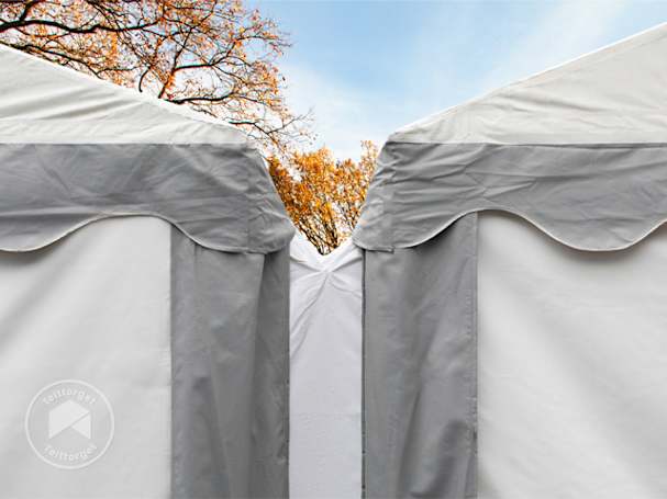 Koble festtelt sammen med praktiske koblingsskinner