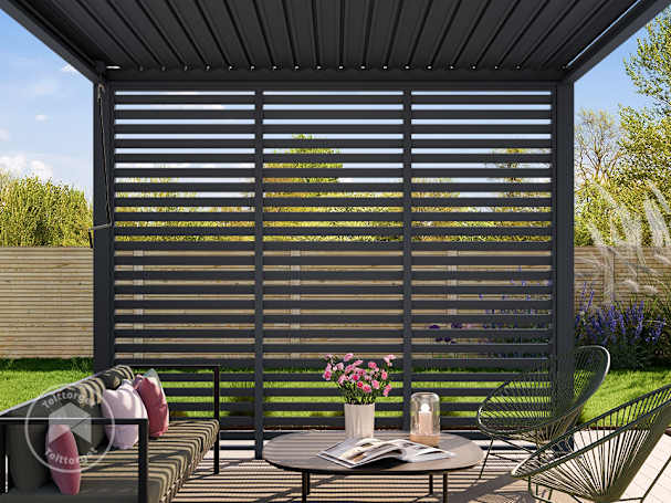 Lamellvegger til pergola: praktiske, kompatible og elegante