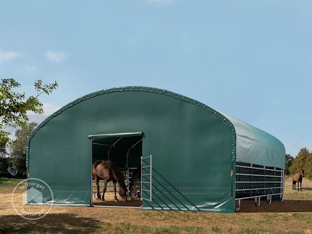 Det mobile beiteteltet er enkelt å sette opp