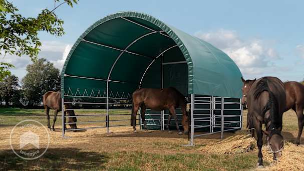 Box cavalli e tenda da pascolo