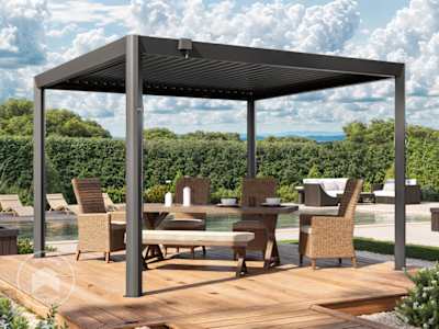 Pergola Luma Premium in acciaio
