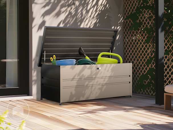 Baule porta attrezzi da giardino