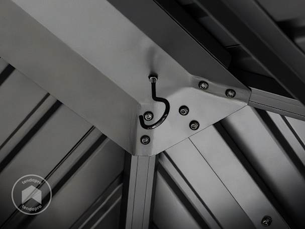 gazebo per barbecue con gancio