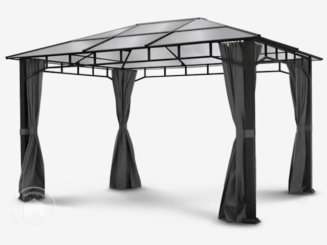 Gazebo da giardino impermeabili con copertura fissa