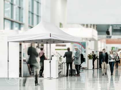 Gazebo come stand da fiera