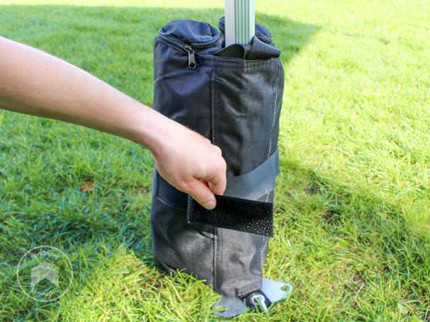 Ideali per l'uso mobile e versatile: zavorre per tende e gazebo