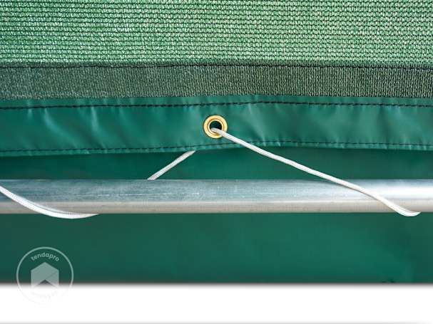 Tenda a strisce in PVC per una protezione ottimale dal vento